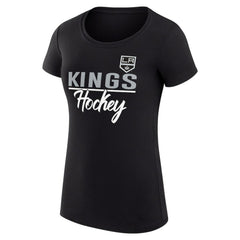 Los Angeles Kings G-III 4Her by Carl Banks Women's Super-Slim Fit Lightweight Team Sport T-Shirt - Black | US 200602527