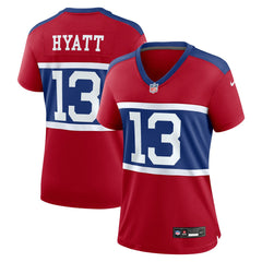 Jalin Hyatt New York Giants Women's Alternate Player Game Jersey - Century Red Jerseys