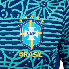 Brazil National Team 2024 Academy Pro Pre-Match Top Blue - Nike for sale