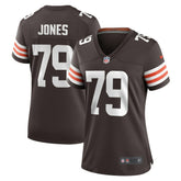 Dawand Jones Cleveland Browns Women's Team Game Jersey - Brown Jerseys