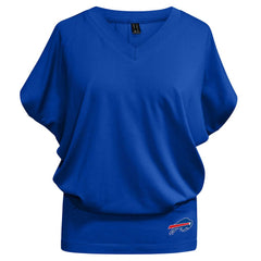 Buffalo Bills Kiya Tomlin Women's Blousy V-Neck T-Shirt - Royal T-shirts