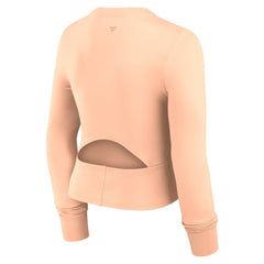 San Francisco Giants Fanatics Women's Studio Fitted Long Sleeve Gym Top - Pink Tops