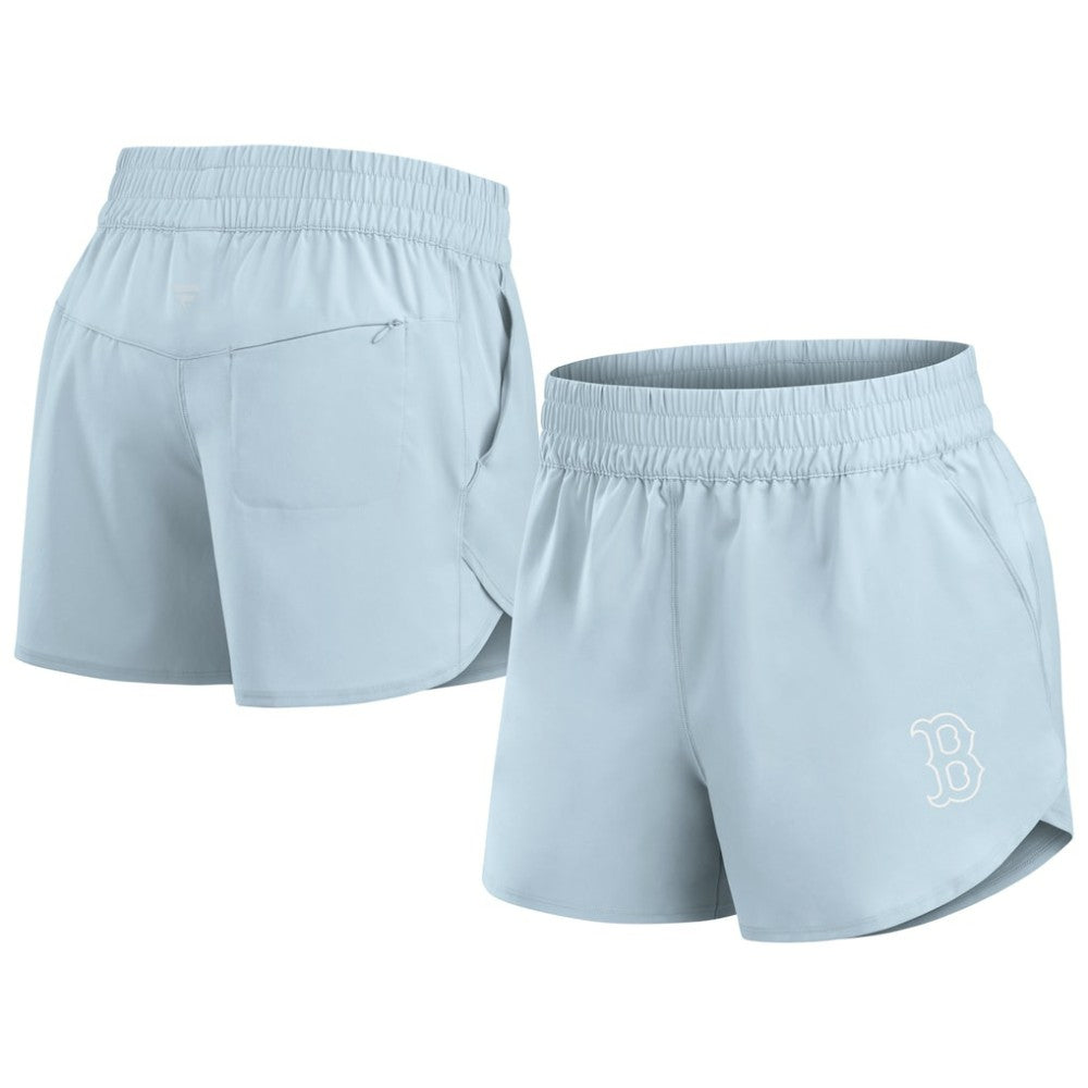 Boston Red Sox Fanatics Women's Studio Woven Vibe Shorts - Light Blue Shorts