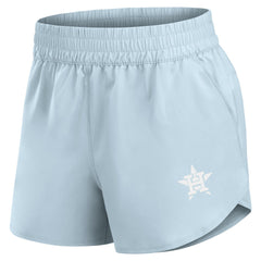 Houston Astros Fanatics Women's Studio Woven Vibe Shorts - Light Blue Shorts
