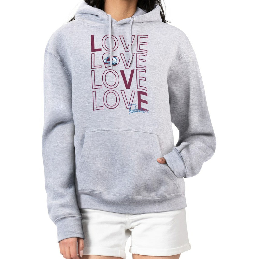 Colorado Avalanche G-III 4Her by Carl Banks Women's Hockey Love Fleece Pullover Hoodie - Gray | US 200607242