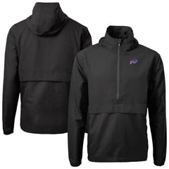 Buffalo Bills Cutter & Buck Charter Eco Recycled Anorak Half-Zip Jacket - Black Jackets