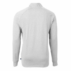 Houston Texans Cutter & Buck Adapt Eco Knit Quarter-Zip Pullover Top - Heather Gray Pullover