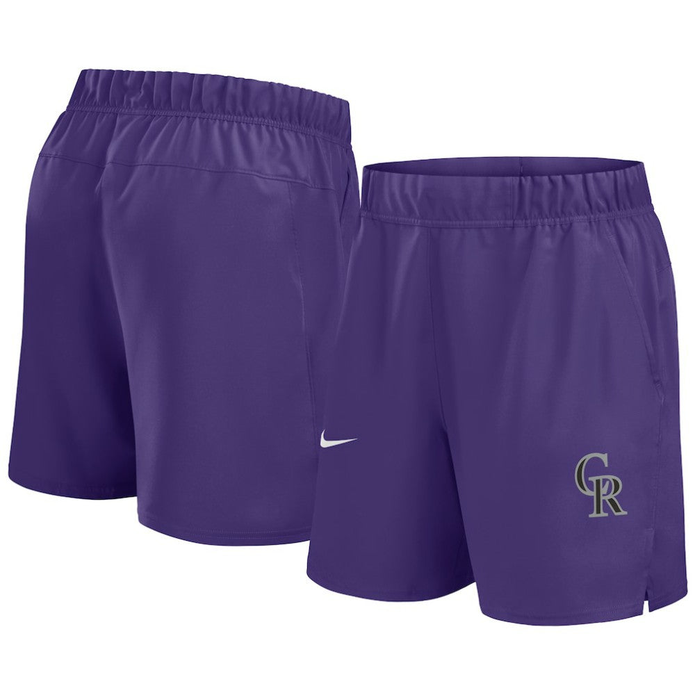 Colorado Rockies Nike Woven Victory Dri-FIT Shorts - Purple Shorts