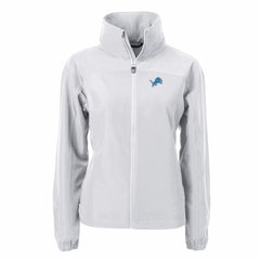 Detroit Lions Cutter & Buck Women's Charter Eco Recycled Full-Zip Jacket - Gray Jackets