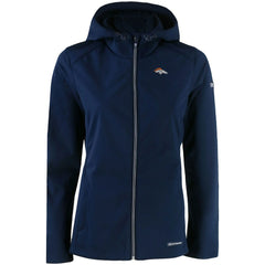 Denver Broncos Cutter & Buck Women's Evoke Eco Softshell Recycled Full-Zip Hooded Jacket - Navy Jackets