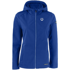 Indianapolis Colts Cutter & Buck Women's Evoke Eco Softshell Recycled Full-Zip Hooded Jacket - Royal Jackets