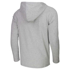 Miami Heat Stadium Essentials Atrium Raglan Long Sleeve Hoodie T-Shirt Heather Gray