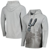 San Antonio Spurs Stadium Essentials Atrium Raglan Long Sleeve Hoodie T-Shirt Heather Gray
