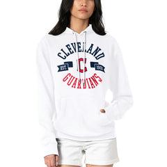 Cleveland Guardians G-III 4Her by Carl Banks Women's City Graphic Pullover Hoodie - White Hoodies