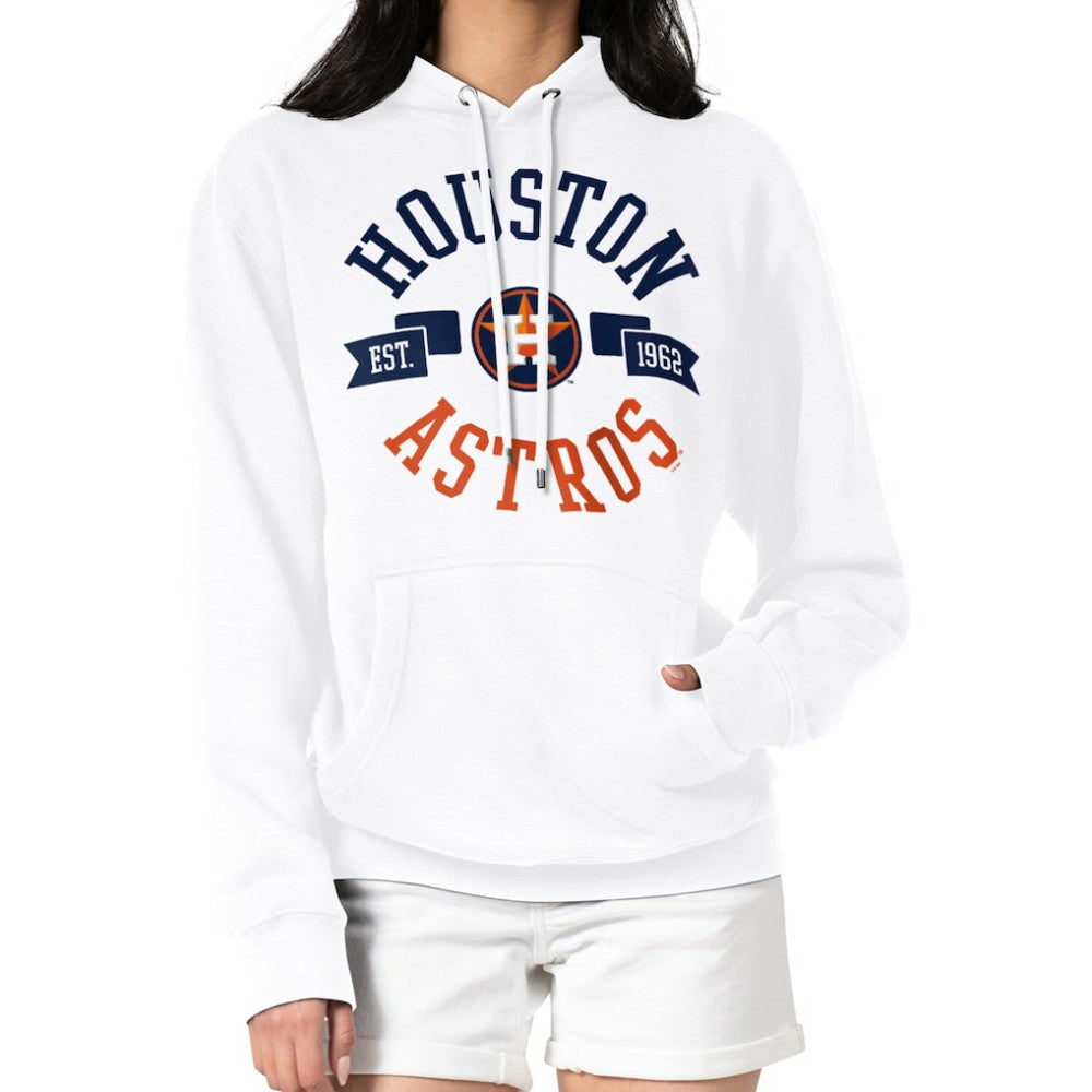 Houston Astros G-III 4Her by Carl Banks Women's City Graphic Pullover Hoodie - White Hoodies
