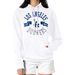 Los Angeles Dodgers G-III 4Her by Carl Banks Women's City Graphic Pullover Hoodie - White Hoodies