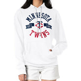 Minnesota Twins G-III 4Her by Carl Banks Women's City Graphic Pullover Hoodie - White Hoodies