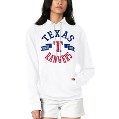 Texas Rangers G-III 4Her by Carl Banks Women's City Graphic Pullover Hoodie - White Hoodies