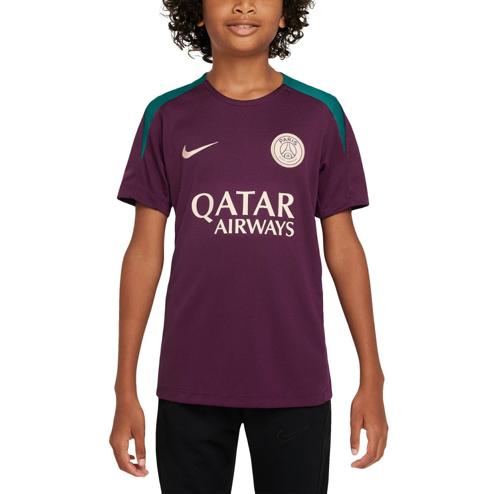 Paris Saint-Germain Youth 2024/25 Strike Training Performance Top Burgundy - Nike discount
