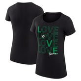Dallas Stars G-III 4Her by Carl Banks Women's Super-Slim Fit Lightweight Hockey Love T-Shirt - Black | US 200617472