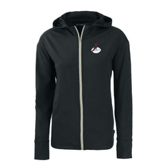 Arizona Cardinals Cutter & Buck Women's Throwback Daybreak Eco Recycled Half-Zip Hoodie - Black Hoodies