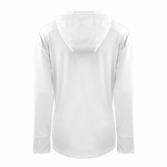 Detroit Lions Cutter & Buck Women's Throwback Daybreak Eco Recycled Half-Zip Hoodie - White Hoodies