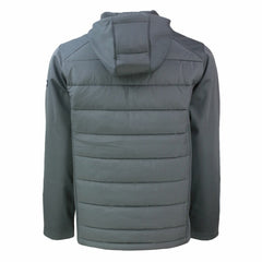 Detroit Lions Cutter & Buck Throwback Evoke Hybrid Eco Softshell Recycled Full-Zip Hoodie Jacket - Gray Hoodies