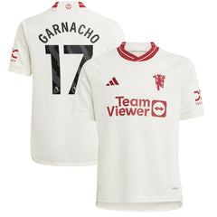 Alejandro Garnacho Manchester United Youth 2023/24 Third Replica Player Jersey – White - Adidas sale