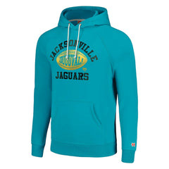Jacksonville Jaguars Homage Unisex Hyperlocal Raglan Pullover Hoodie - Teal Hoodies