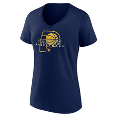 Indiana Pacers Women's Stellar Personalized Name & Number V-Neck T-Shirt Navy outlet