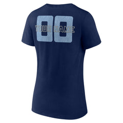 Memphis Grizzlies Women's Stellar Personalized Name & Number V-Neck T-Shirt Navy