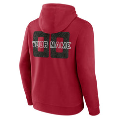 Miami Heat Stellar Personalized Name & Number Pullover Hoodie Red
