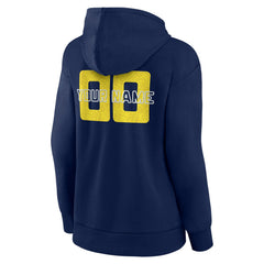 Utah Jazz Women's Stellar Personalized Name & Number Pullover Hoodie Navy