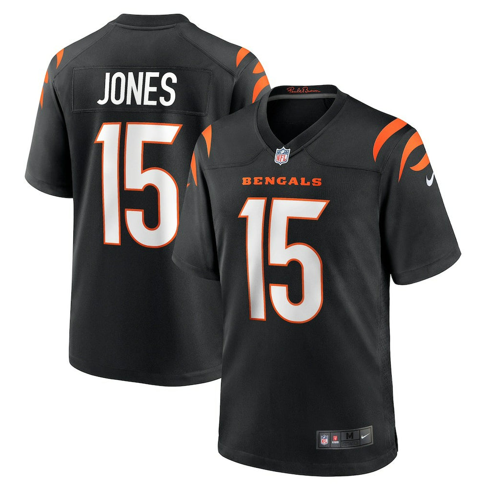 Charlie Jones Cincinnati Bengals Team Game Jersey - Black Jerseys