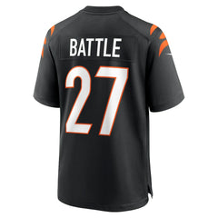 Jordan Battle Cincinnati Bengals Team Game Jersey - Black Jerseys