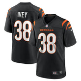 DJ Ivey Cincinnati Bengals Team Game Jersey - Black Jerseys