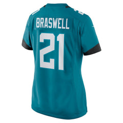 Christian Braswell Jacksonville Jaguars Women's Team Game Jersey - Teal Jerseys