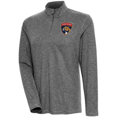 Florida Panthers Antigua Women's Confront Quarter-Zip Pullover Top - Heather Black | US 200624154