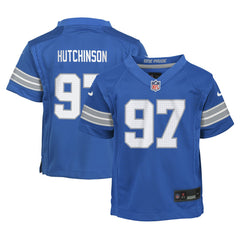 Aidan Hutchinson Detroit Lions Preschool Player Game Jersey - Blue Jerseys