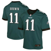 A.J. Brown Philadelphia Eagles Youth Game Jersey - Green Jerseys