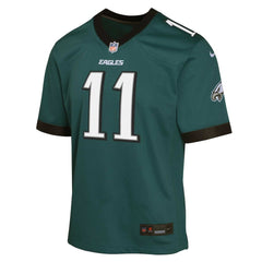 A.J. Brown Philadelphia Eagles Youth Game Jersey - Green Jerseys