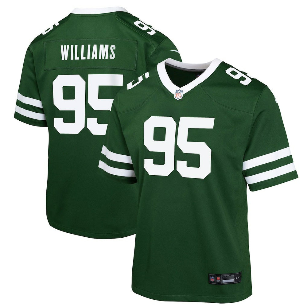 Quinnen Williams New York Jets Youth Game Jersey - Green Jerseys
