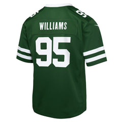 Quinnen Williams New York Jets Youth Game Jersey - Green Jerseys