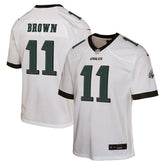 A.J. Brown Philadelphia Eagles Youth Game Jersey - White Jerseys