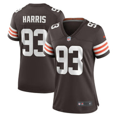 Shelby Harris Cleveland Browns Women's Team Game Jersey - Brown Jerseys