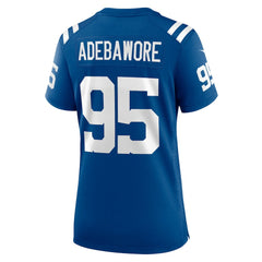 Adetomiwa Adebawore Indianapolis Colts Women's Team Game Jersey - Royal Jerseys
