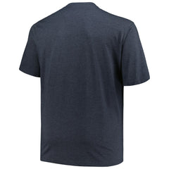 Milwaukee Brewers Profile Big & Tall Weathered Logo T-Shirt - Heather Navy T-shirts
