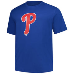 Philadelphia Phillies Profile Big & Tall Weathered Logo T-Shirt - Royal T-shirts