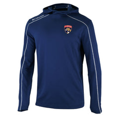 Florida Panthers Columbia Omni-Wick Shotgun Long Sleeve Hoodie T-Shirt - Navy | US 200629175