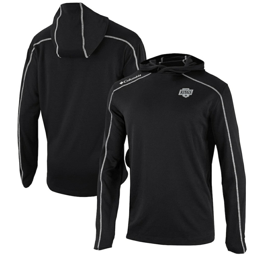 Los Angeles Kings Columbia Omni-Wick Shotgun Long Sleeve Hoodie T-Shirt - Black | US 200629176
